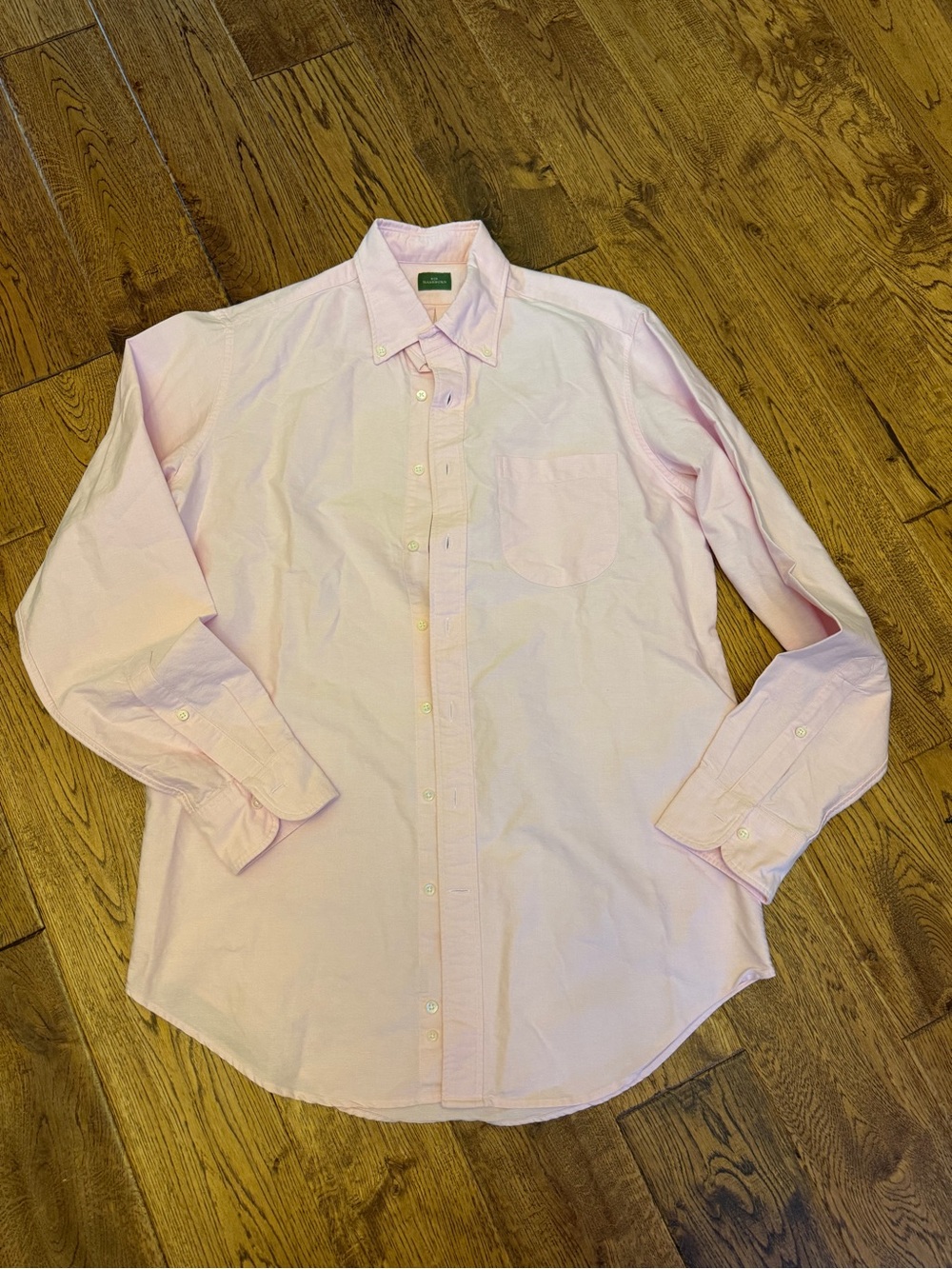 Sid Mashburn Shirt Medium Pink oxford Long Sleeve Button Down Dress Shirt